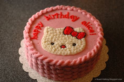 i heart baking!: pink hello kitty cake