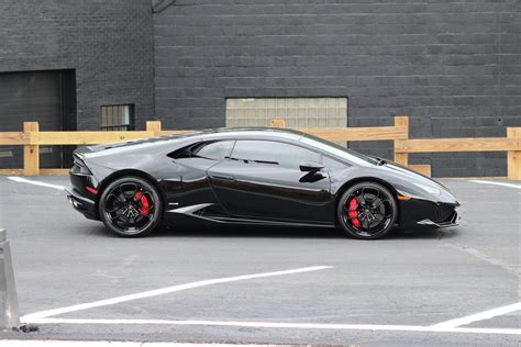 2015 Lamborghini Hurucan in rare black on red now available - Monaco Auto Collection