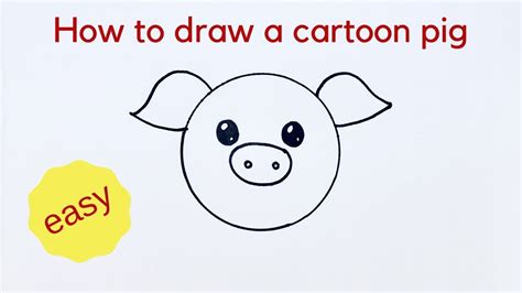 How To Draw A Pig Step By Step