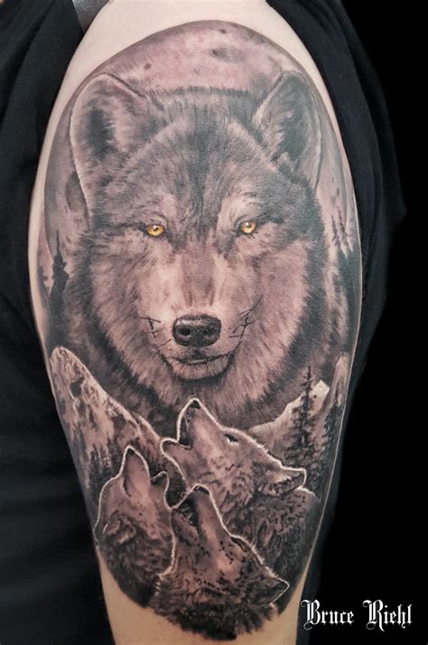 Black And White Wolf Tattoo | Images and Photos finder