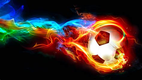 Soccer Ball On Fire Wallpapers on WallpaperDog