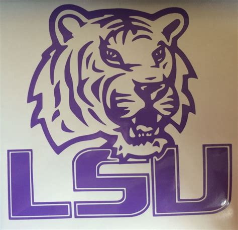 5 LSU Tigers Custom Vinyl Decal