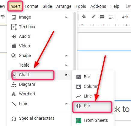 How to create a pie chart in Google Slides - Docs Tutorial