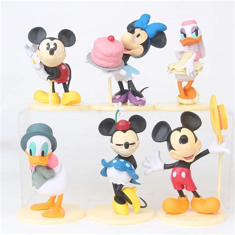 Fashion Kid Toys Big Size 12cm PVC Mickey Mouse Clubhouse Action Figures Set 6Pcs/lot For ...