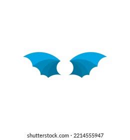 Bat Black Silhouette Opened Wings Blue Stock Vector (Royalty Free) 2214555947 | Shutterstock