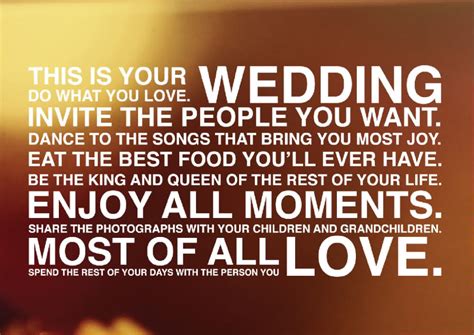 design minded: Wedding Quote for Brides + Grooms