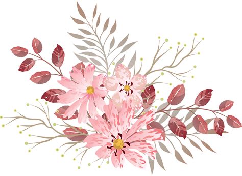 Pink Watercolor Flowers Vector Art Png Watercolor Pink Flowers Png | Porn Sex Picture