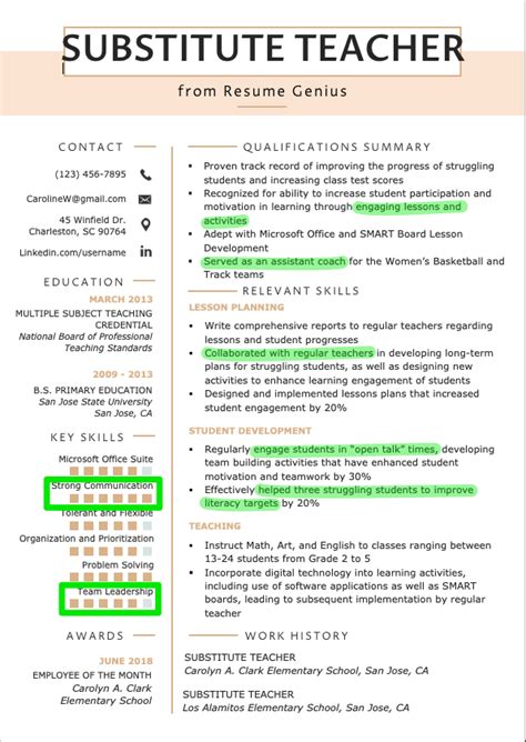 Communication Skills Examples Cv