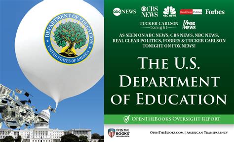 OpenTheBooks Oversight Report – The U.S. Department of Education | Open The Books