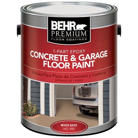 BEHR Premium 1 gal. Satin 1-Part Epoxy Acrylic Concrete and Garage Floor Paint-90001 - The Home ...