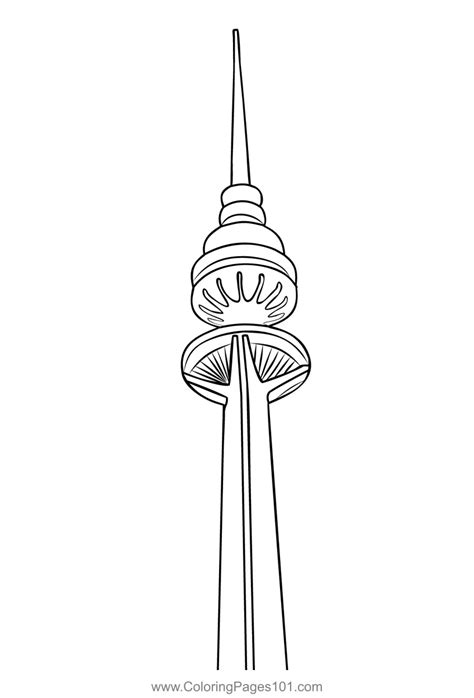 Kuwait Liberation Tower Coloring Page for Kids - Free Kuwait Printable Coloring Pages Online for ...