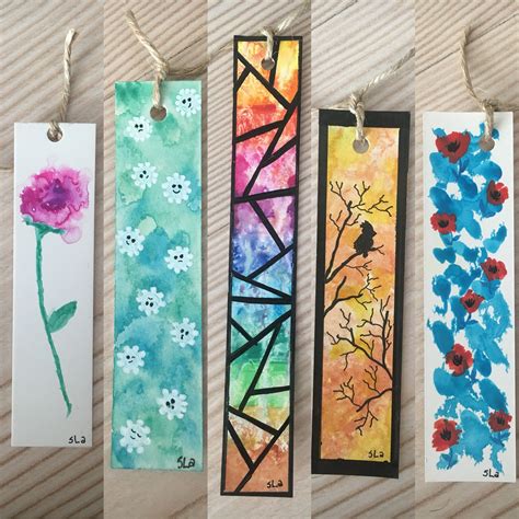 watercolor bookmarks Handmade Bookmarks Diy, Creative Bookmarks, Cute Bookmarks, Corner ...