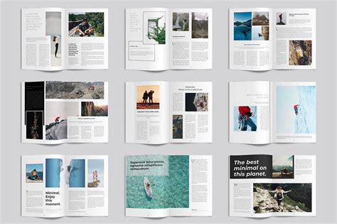 InDesign Clean & Minimalist Magazine Layout (213119) | Magazines | Design Bundles