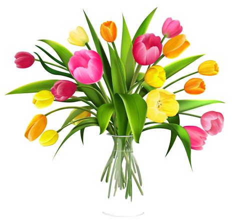 Free Clip Art Flowers in Vase | Use these free images for your websites, art… | Free flower ...