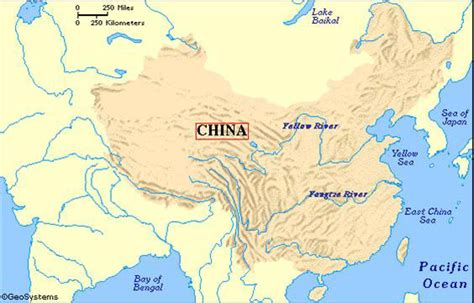 Ancient China Geography, China Maps climates and terrains