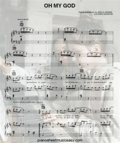 Oh my god sheet music - B Minor