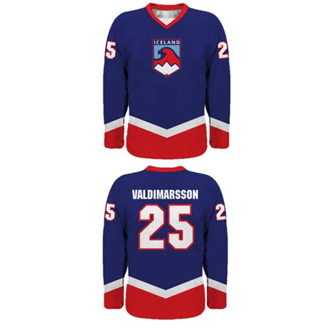 Team Iceland Hockey Jersey Dark