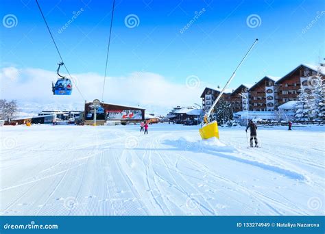 Ski Resort Bansko, Bulgaria, Ski Lift Editorial Stock Image - Image of sport, pines: 133274949