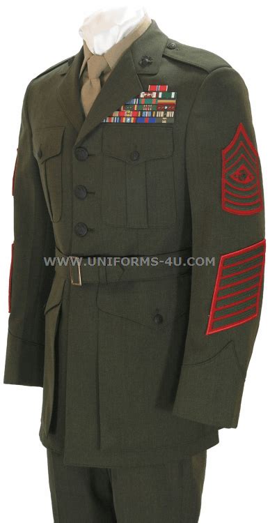 USMC MALE ENLISTED SERVICE DRESS UNIFORM ("A," "B," AND "C")