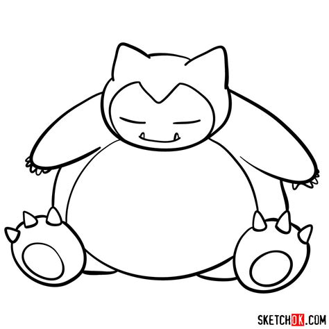 Snorlax Pokemon Coloring Pages Pokemon Drawing Easy | Porn Sex Picture