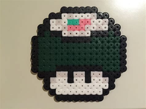 Perler bead mushroom Sushi - by Bjrnbr | Pärlmönster, Pärlor, Super mario