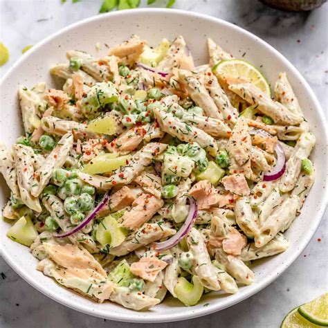 The BEST Creamy Tuna Pasta Salad | Healthy Fitness Meals