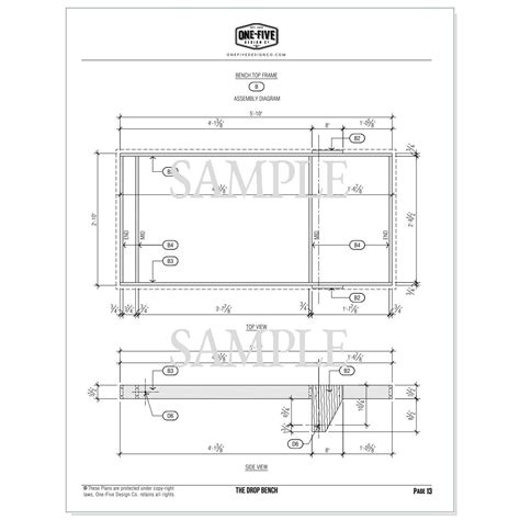 Folding Workbench Plans PDF Instant Download - Etsy