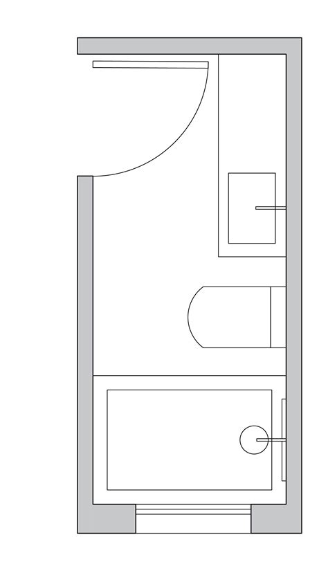 Rectangular Small Bathroom Layout Ideas