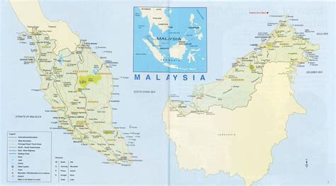 Large detailed road map of Malaysia. Malaysia large detailed road map | Vidiani.com | Maps of ...