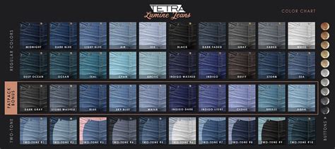 Denim Color Chart