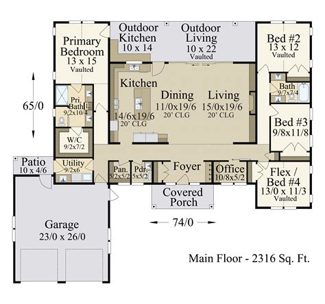 Open Concept Ranch House Floor Plans | Floor Roma