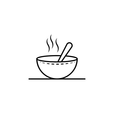 hot meal, soup, bowl vector icon illustration 23195133 Vector Art at Vecteezy