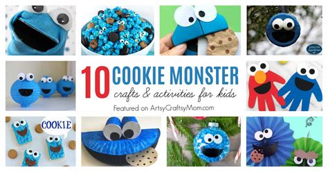 10 Fun Cookie Monster Crafts for Kids - Artsy Craftsy Mom