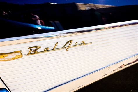 Golden Chevy Bel Air Emblem Editorial Image - Image of cars, classic: 299775045