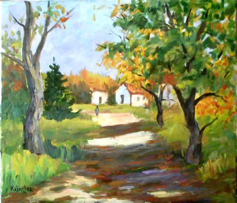 Country Scene Painting at PaintingValley.com | Explore collection of Country Scene Painting