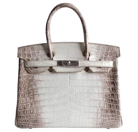 Hermès Birkin 30 Himalayan Niloticus Crocodile Bag | Baghunter