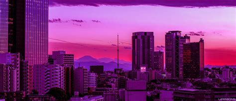 Twitter Header Aesthetic: City Skyline and Mountains