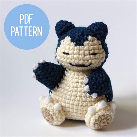 Snorlax Amigurumi Crochet Pattern - Etsy