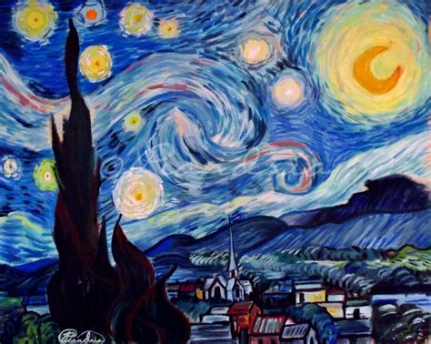 "starry Night", From Vincent Van Gogh (2013), Painting for sale by PaniraArtist106 - Foundmyself