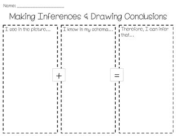 Making Inferences Graphic Organizer by Dakota Harding | TPT