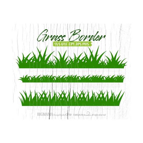 Grass Border SVG,Wild Grass,Grass Cut,Line,PNG,DXF,Vector,Cr - Inspire Uplift