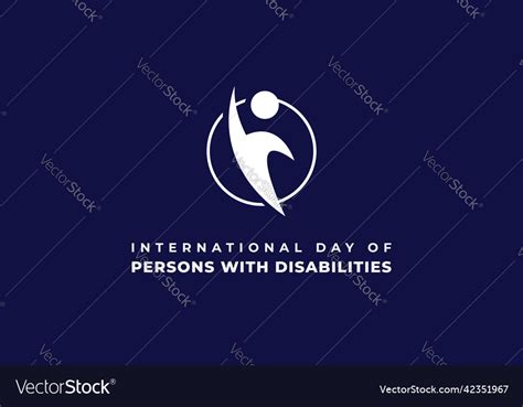 International day of persons with disabilities Vector Image