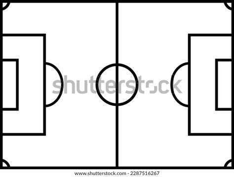 Football Pitch Isolated Vector Illustration Stock Vector (Royalty Free) 2287516267 | Shutterstock