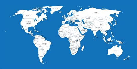 Earth Map Countries And Capitals