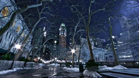 Winter in the City Wallpaper - WallpaperSafari