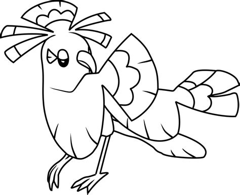 Oricorio Pokemon Coloring Page - Free Printable Coloring Pages for Kids