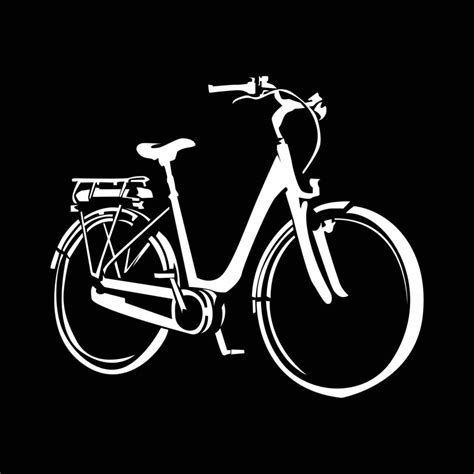 Black and white bicycle vector silhouette 6730392 Vector Art at Vecteezy