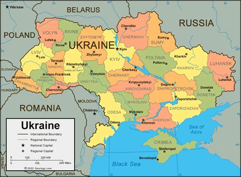 World Map Of Ukraine