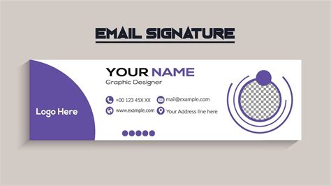 Email signature template design. Corporate email signature banner 29821485 Vector Art at Vecteezy