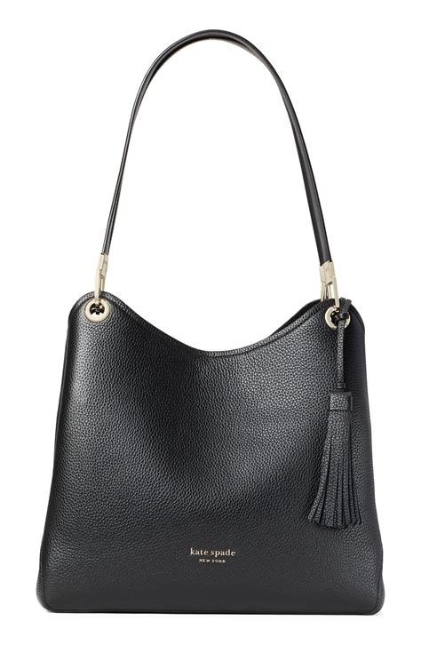 Kate Spade New York Large Loop Leather Shoulder Bag - Black | Fashion Gone Rogue